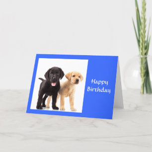 Happy Birthday Labrador Retriever Welpen Card Karte