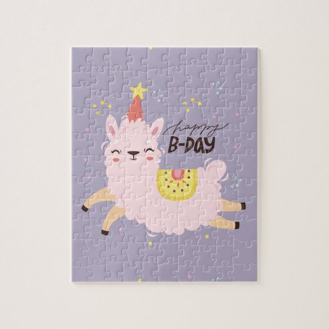 Happy Birthday Lama Puzzle (Vertikal)
