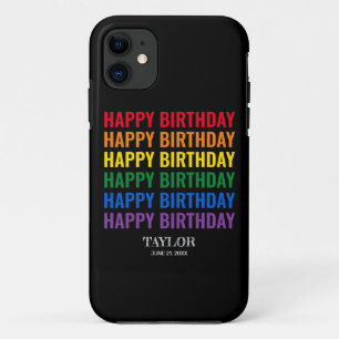 Happy Birthday LGBT Pride LGBTQ Transgender Case-Mate iPhone Hülle