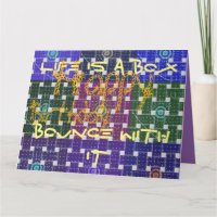 Happy Birthday Life ist ein Box Tartan kariert
