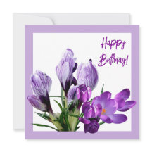 Happy Birthday lila florale leuchtend bunt boho
