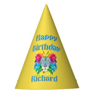 Happy Birthday Lion Party Hat Partyhütchen