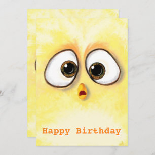 Happy Birthday - Little Chicken with Big Eyes -