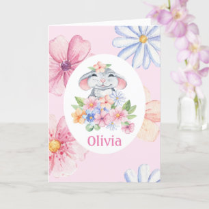 Happy Birthday Little Mouse Hübsch in Pink Card Karte