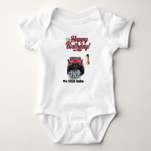 "Happy Birthday Little One - Custom Baby Bodysuit" Baby Strampler