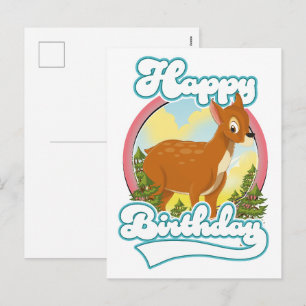 Happy Birthday Logo Feiertagspostkarte