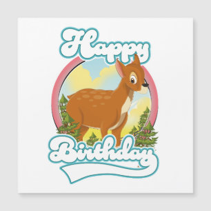 Happy Birthday Logo Magnetkarte