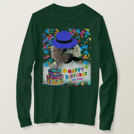 Happy Birthday machen einen wünschenswerten Poodle T-Shirt