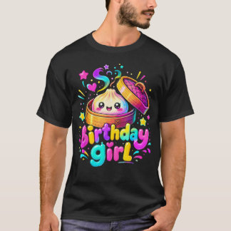 Happy Birthday Mädchen Kawaii Teigtasche Anime T-Shirt