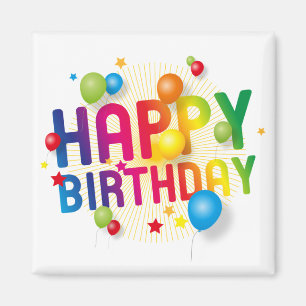 Happy Birthday Magnet