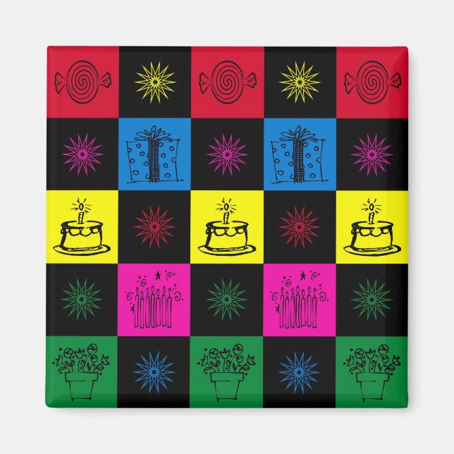 Happy Birthday Magnet (Vorne)