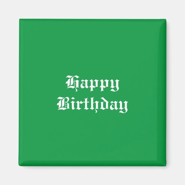 Happy Birthday Magnet (Vorne)