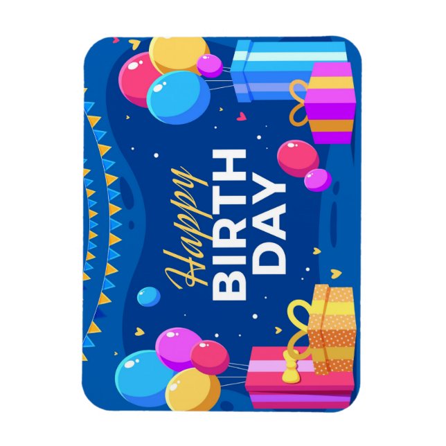 Happy Birthday Magnet (Vertikal)