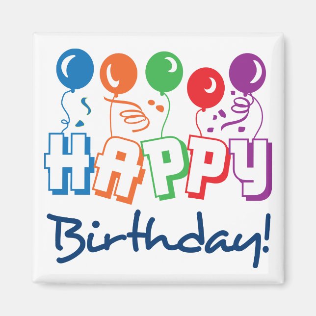 Happy Birthday Magnet (Vorne)