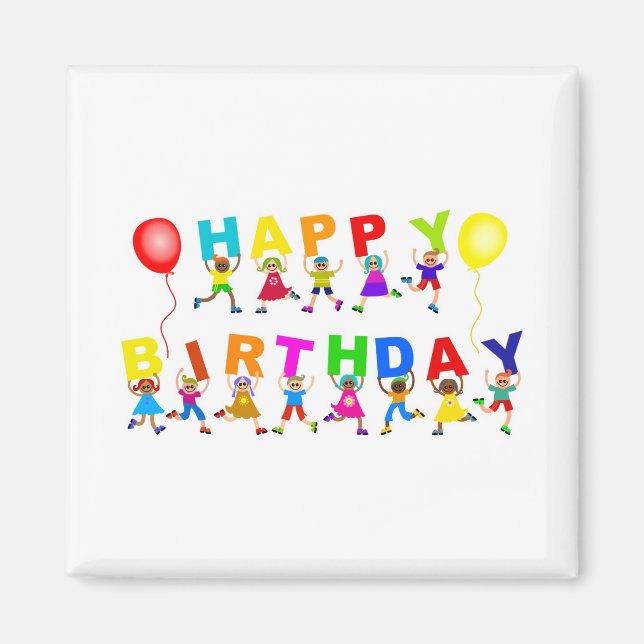 Happy Birthday Magnet (Vorne)