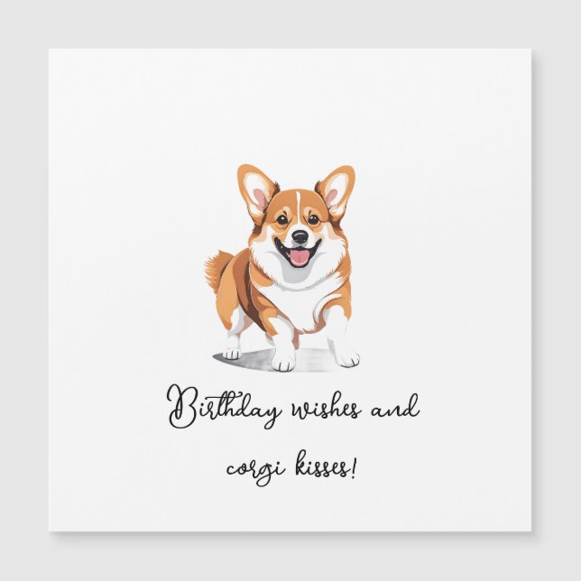 Happy Birthday Magnetkarte (Vorderseite)