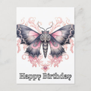 Happy Birthday Majestic Butterfly Illustration Feiertagspostkarte