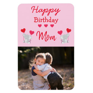 Happy Birthday Mama Elephant Foto Magnet