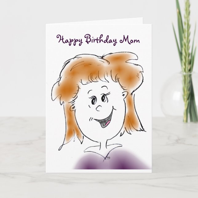 Happy Birthday Mama Karte (Vorderseite)