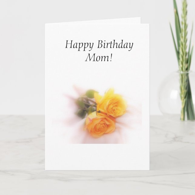 Happy Birthday Mama Karte (Vorderseite)