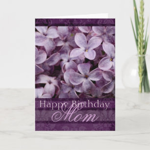 Happy Birthday Mama Lilacs Card Karte