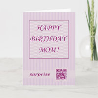 Happy Birthday Mama!QR Code Video Grußkarte