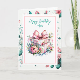 Happy Birthday Mama Shabby Chic Floral Karte