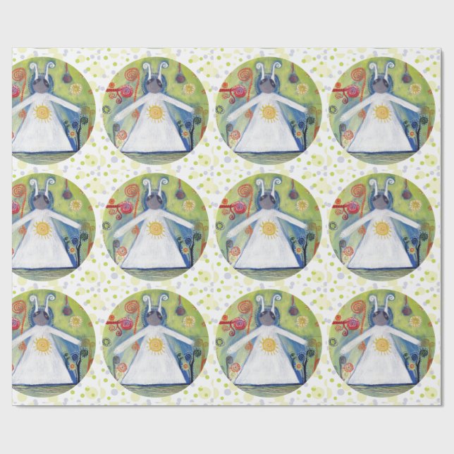 Happy Birthday Matte Wrapping Paper Geschenkpapier (Flach)