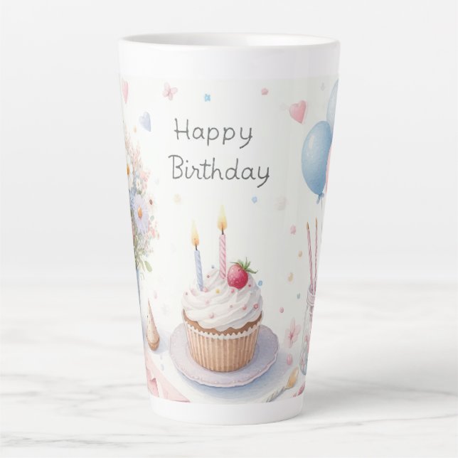 Happy Birthday Milchtasse (Vorderseite)