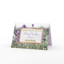 Happy Birthday Mimi Lavender Fields Card