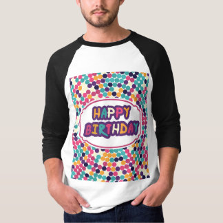 Happy Birthday mit benutzerdefinierten Text roten T-Shirt