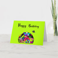 Happy Birthday mit Niedlichen Space-Außerirdischen