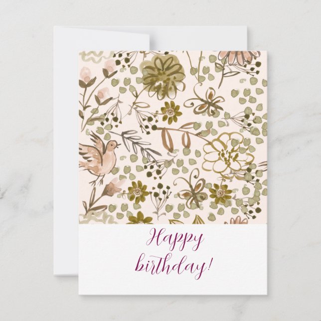 Happy birthday! mitteilungskarte (Vorderseite)