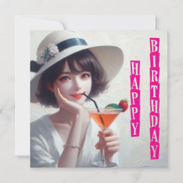 Happy Birthday Mitteilungskarte