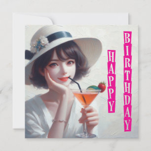 Happy Birthday Mitteilungskarte