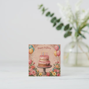 Happy Birthday Mitteilungskarte