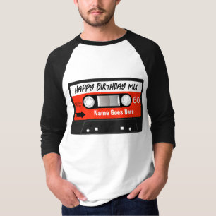 Happy Birthday Mixtape Red Cassette angepasst T-Shirt