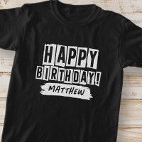 Happy Birthday Modern Playful Fun Einfache Begrüßu