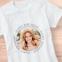 Happy Birthday Modern Simple Custom Foto