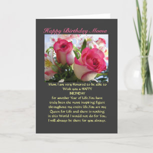 Happy Birthday Moma Karte