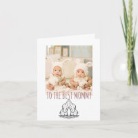 Happy Birthday Mommy Foto von Twins Card