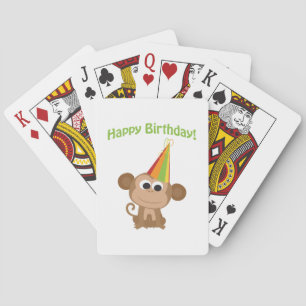 Happy Birthday Monkey Spielkarten