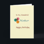 Happy Birthday Mother Card Karte<br><div class="desc">Christliche Geburtstagskarte für Mutter!   Enthält Bibelverse und -Text im Inneren.</div>