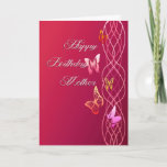 Happy Birthday Mother Karte<br><div class="desc">Dekorative Geburtstagskarte für Mutter.</div>