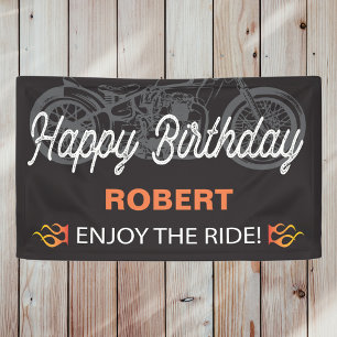 Happy Birthday Motorrad-Image für Banner