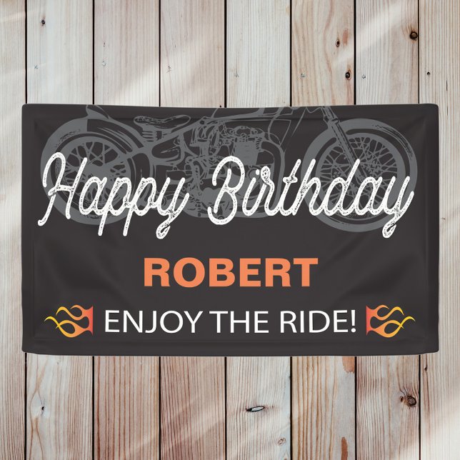 Happy Birthday Motorrad-Image für Banner (Von Creator hochgeladen)