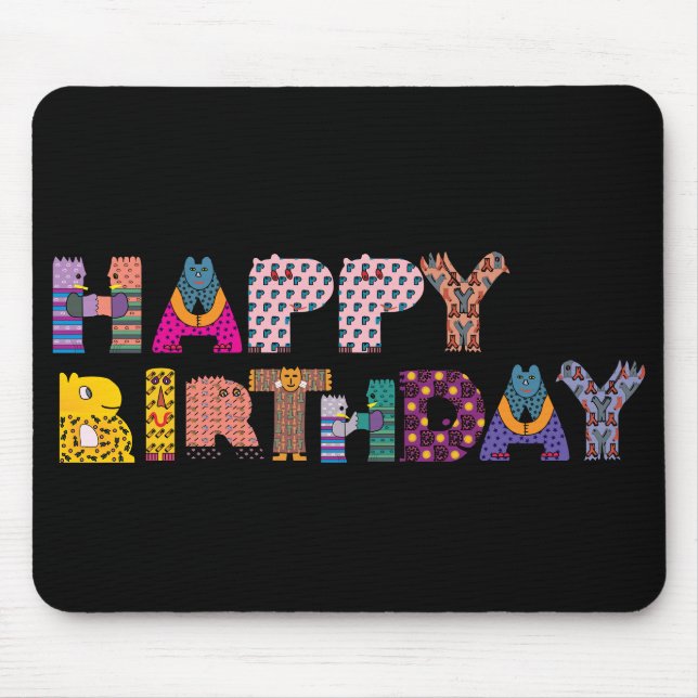 Happy Birthday Mousepad (Vorne)