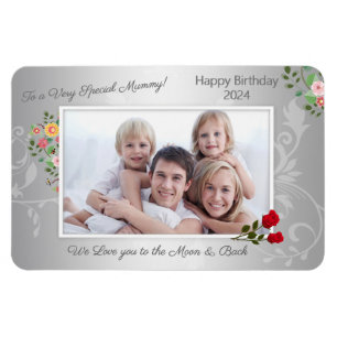 Happy Birthday Mum Foto Magnet