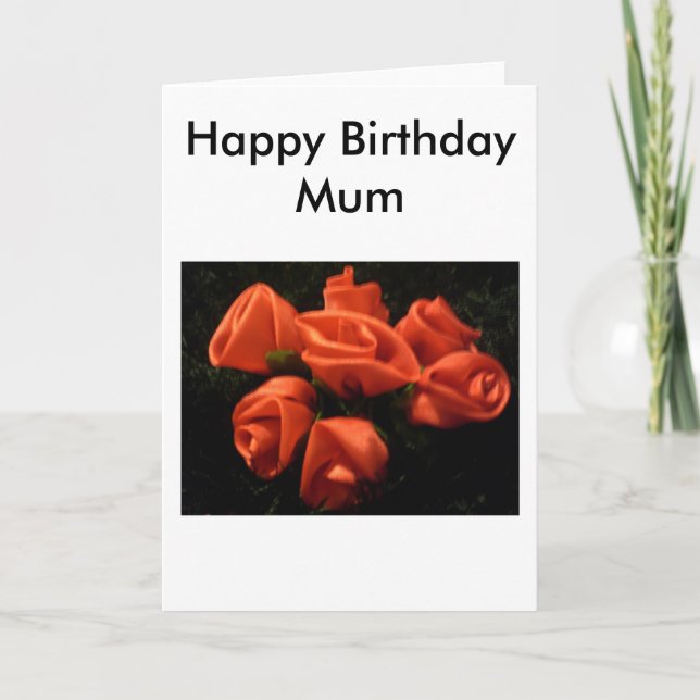 Happy BIrthday Mum Karte (Vorderseite)