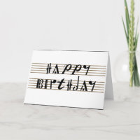 Happy Birthday Musical Notation Schriftart